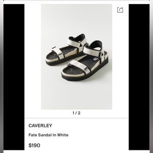 NWOT Caverley Fate Chunky Espadrille Platform Sandals in White